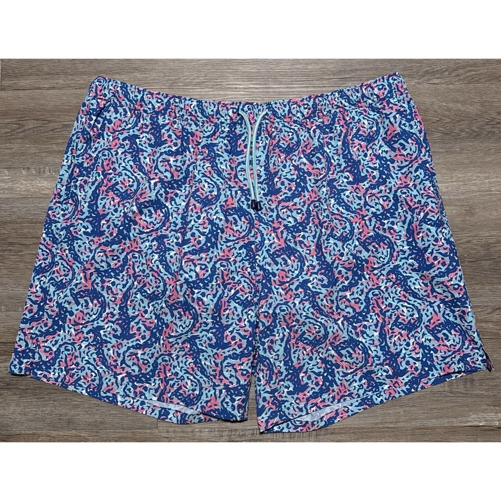 NEW Peter Millar Crown Men's Size 2XL Icy Mint Hammerhead Camo Swim Trunks XXL